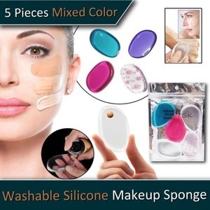 5 Pack Mix Color Silicone Makeup Sponge